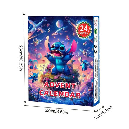 Stitch Christmas Advent Calendar Anime New Year Blind Box 24-Day Countdown Surprise Box Children'S Toys Gift Guess Bag