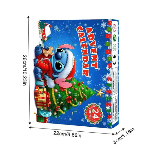 Stitch Christmas Advent Calendar Anime New Year Blind Box 24-Day Countdown Surprise Box Children'S Toys Gift Guess Bag